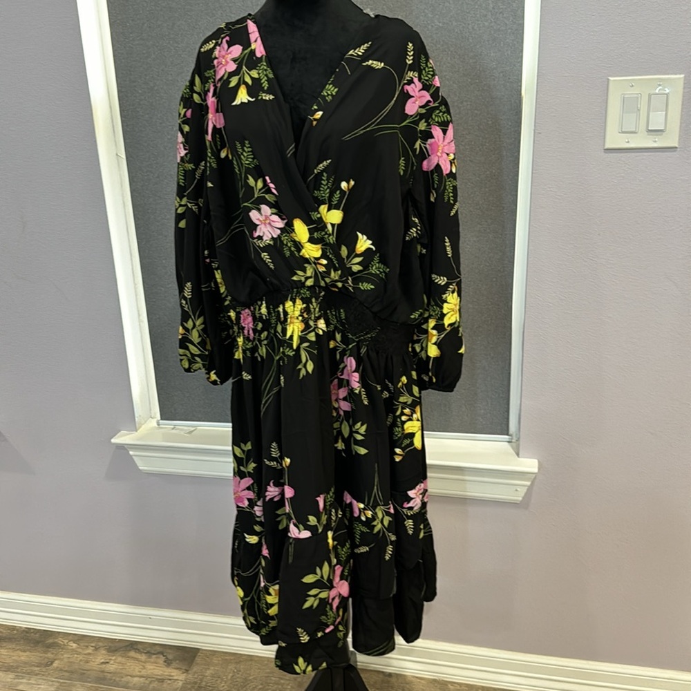 Floral ruffled dress